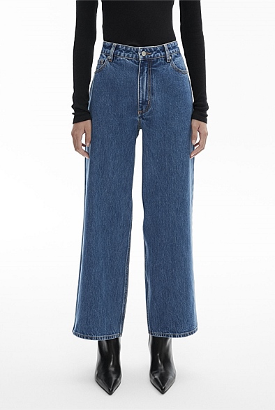 Hi Rise Crop Jeans