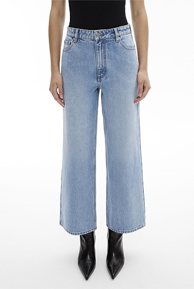 Hi Rise Crop Jeans