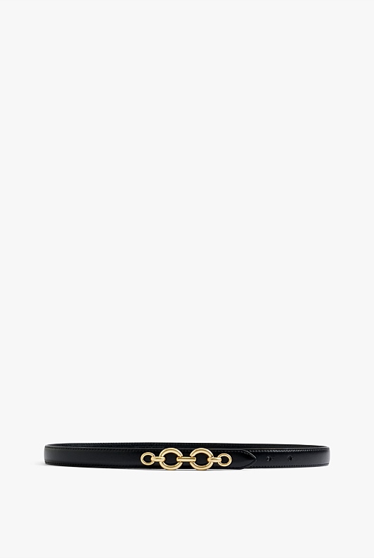 Black Oval Link Chain Belt Women's Belts Witchery