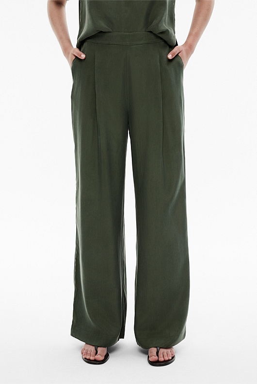 Ivy Cupro Pull On Pant - Women's High Waisted Pants | Witchery