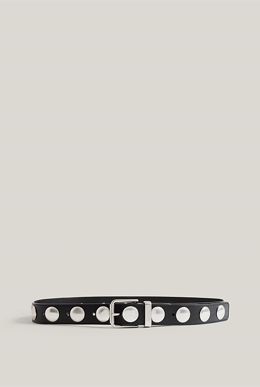 Studded Leather Belt