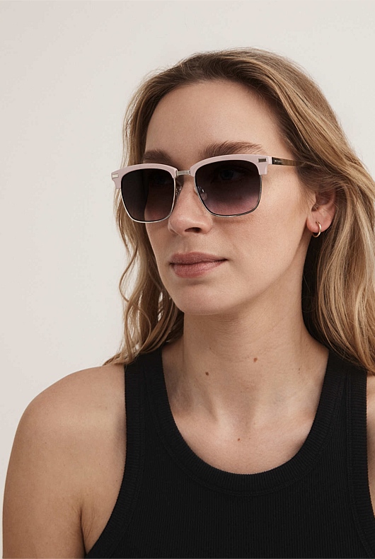 Soft Pink Darcy Sunglasses - Women's Sunglasses 