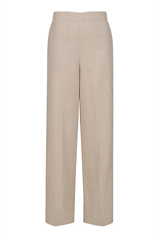 Flax Cotton Linen Pull On Pant - Women's High Waisted Pants | Witchery