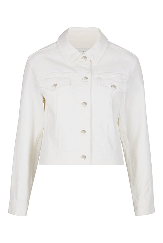 Parchment Denim Crop Jacket - Women's Denim & Jeans | Witchery