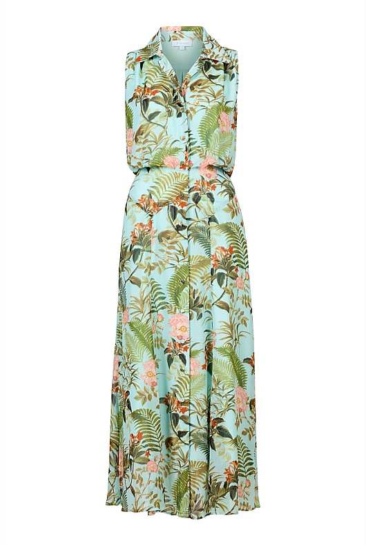 Forest Green Multi Jungle Canopy Dress - Women's Christmas Party ...