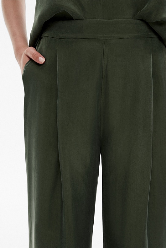 Ivy Cupro Pull On Pant - Women's High Waisted Pants | Witchery