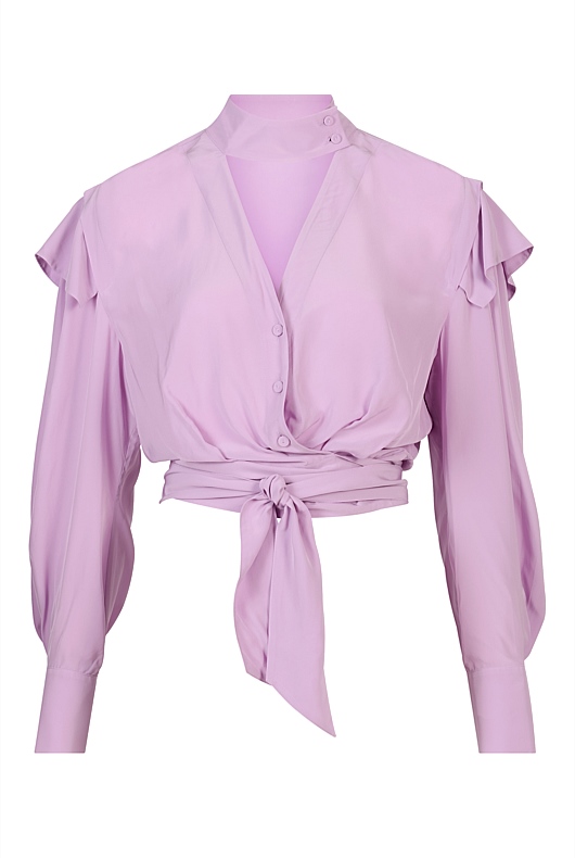 Iris Tie V-Neck Blouse - Women's Evening Shirts | Witchery