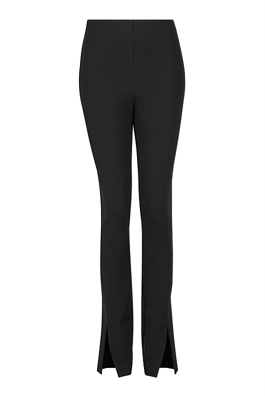 Black Ponte Split Legging - Women's Black Pants | Witchery