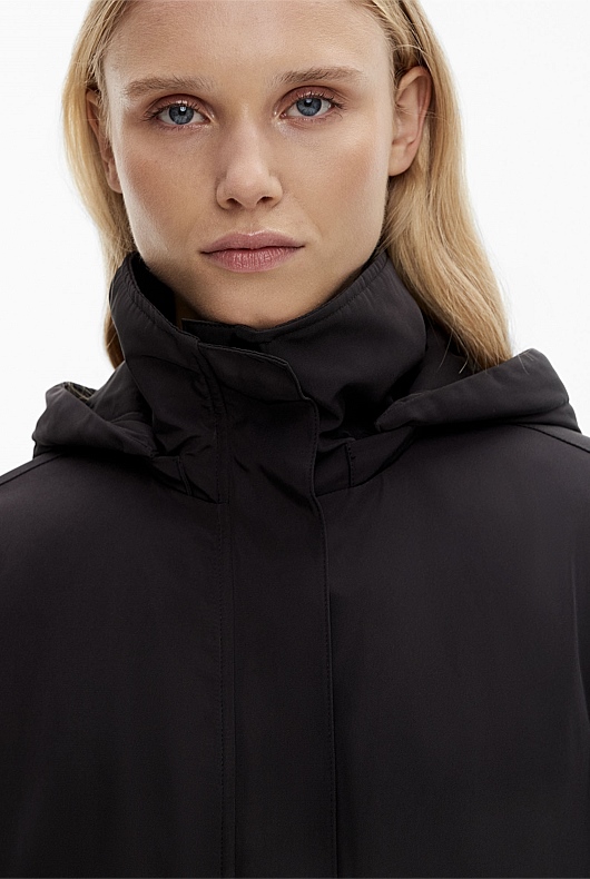 Black Cinched Anorak - Women's Jackets | Witchery