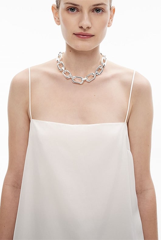 Fresh White Silk Camisole - Women's Camisoles | Witchery