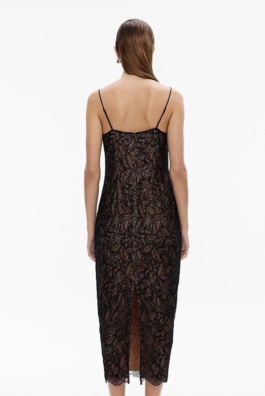 Black Lace Slip Dress - Women's Christmas Party Dresses | Witchery