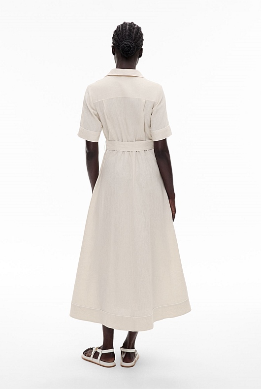 Stone Yd Utility Short Sleeve Maxi Dress Women's A Line Dresses