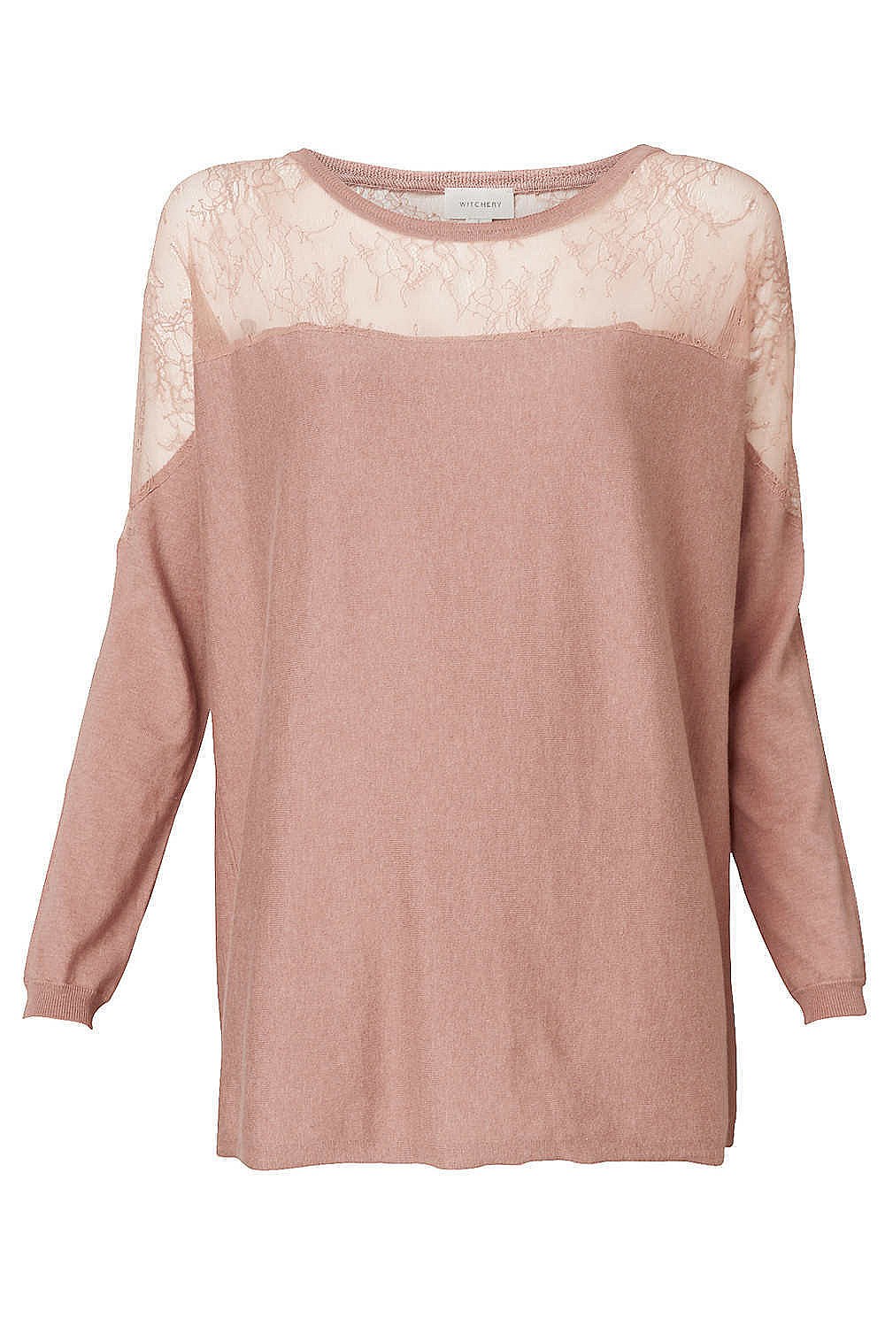Lace Shoulder Knit