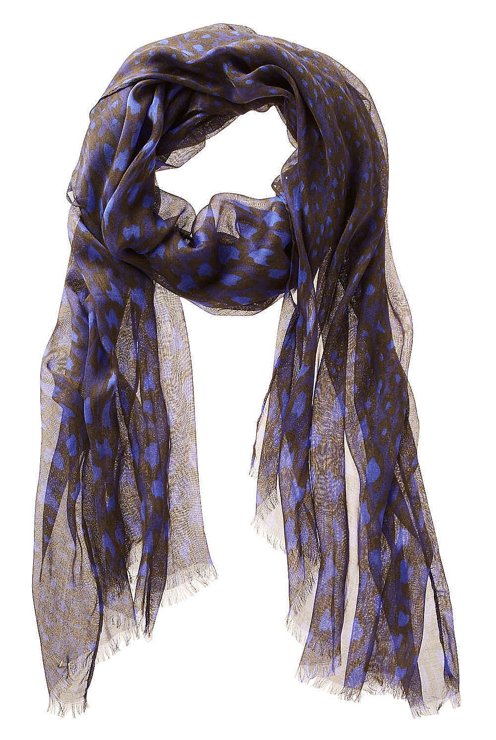 Ultraviolet Leopard Scarf