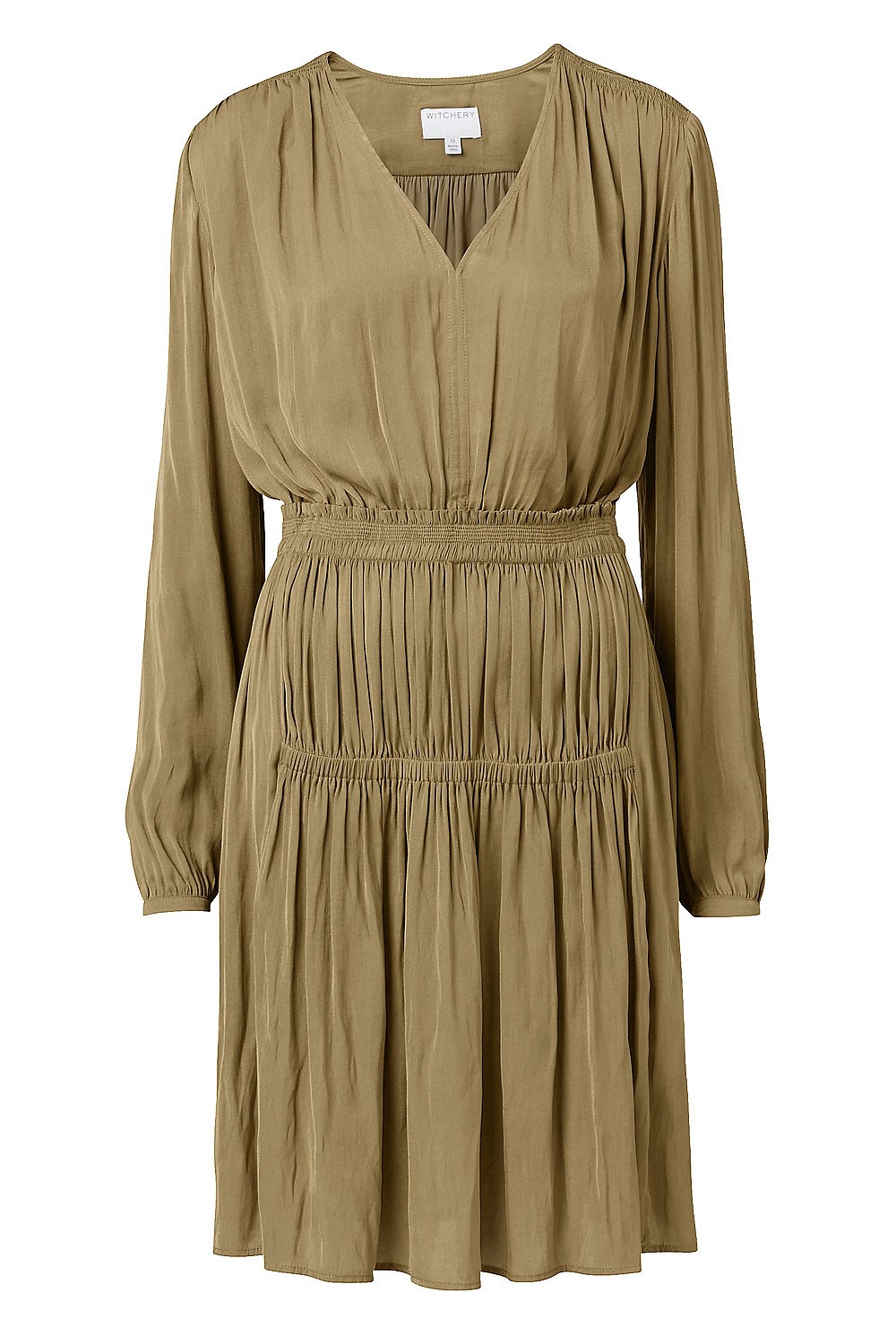 Long Sleeve Gather Dress