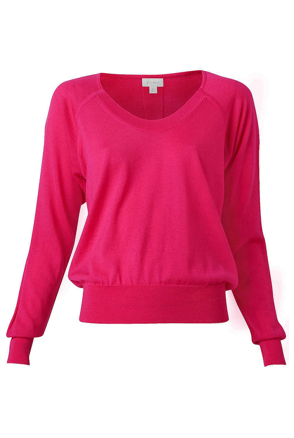 Crop Merino Raglan Knit