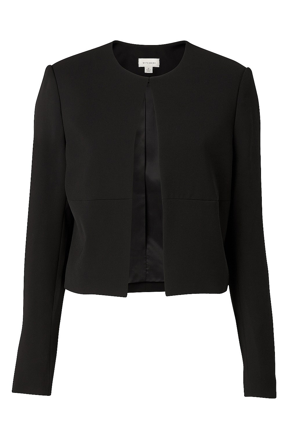 Crop Collarless Jacket