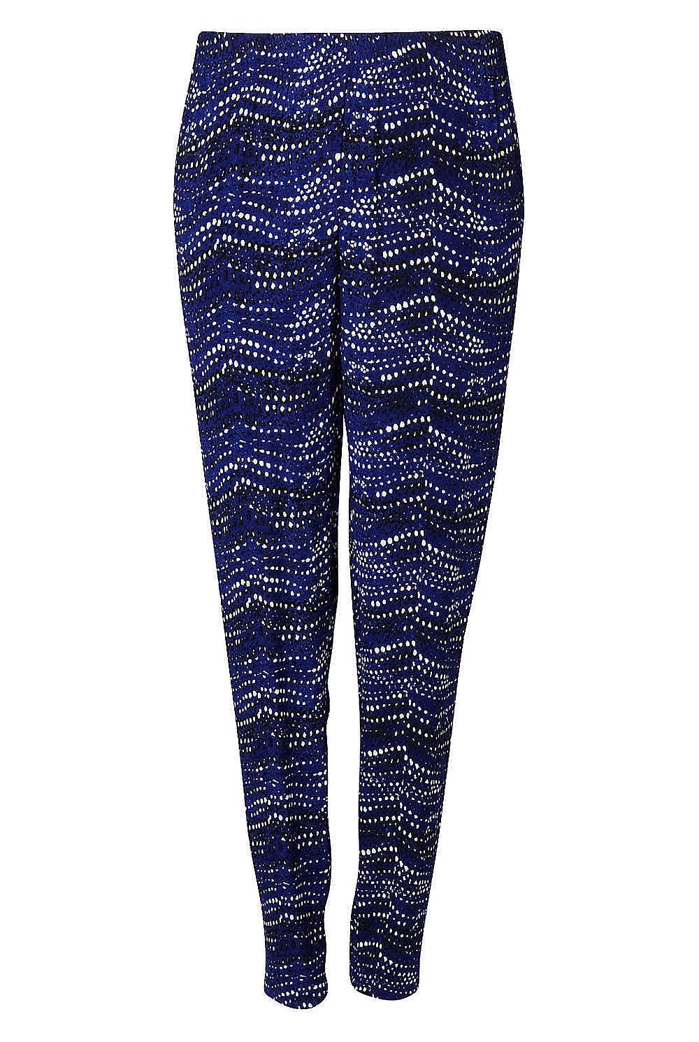 Printed Viscose Zip Detail Pant