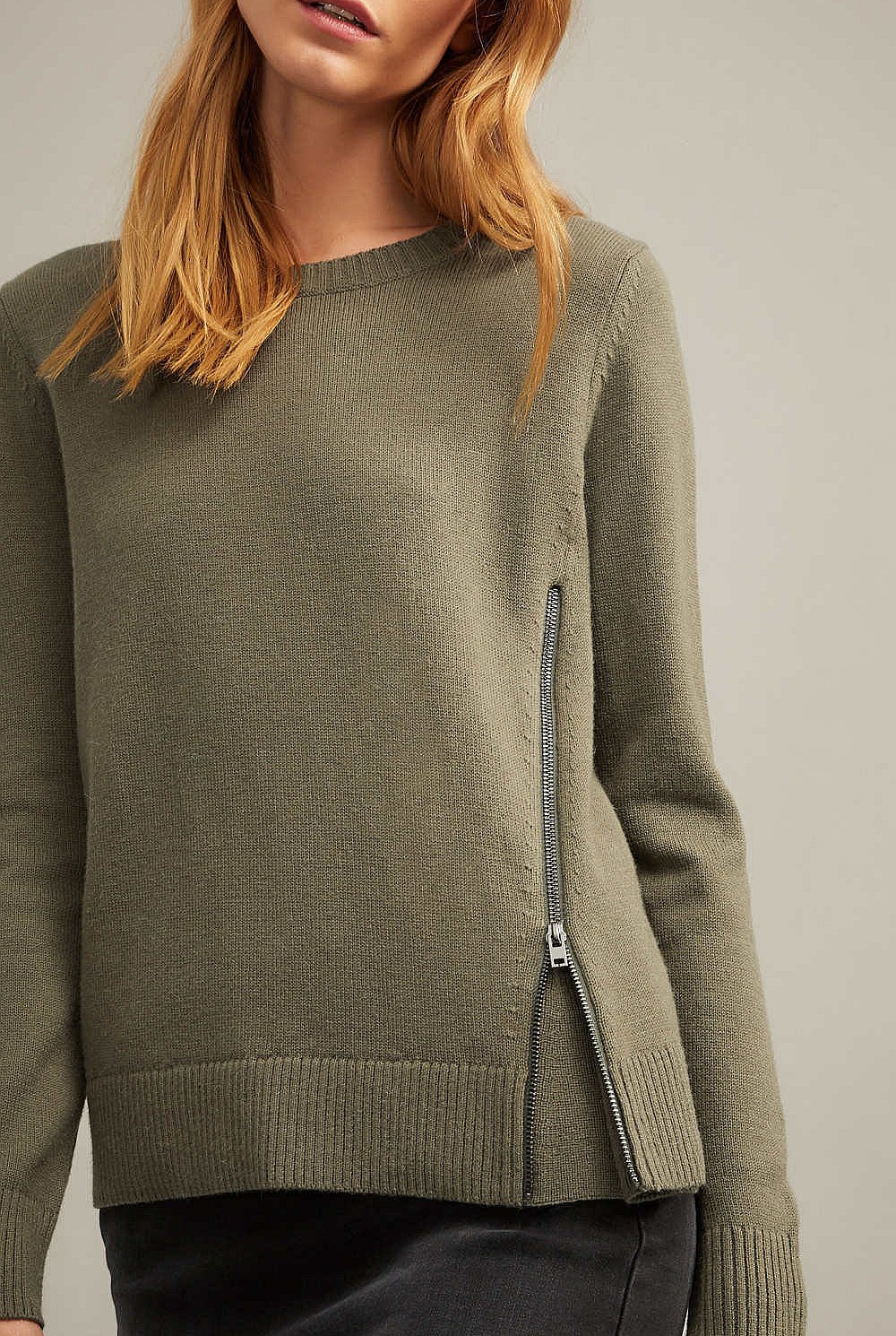 Zip Detail Knit