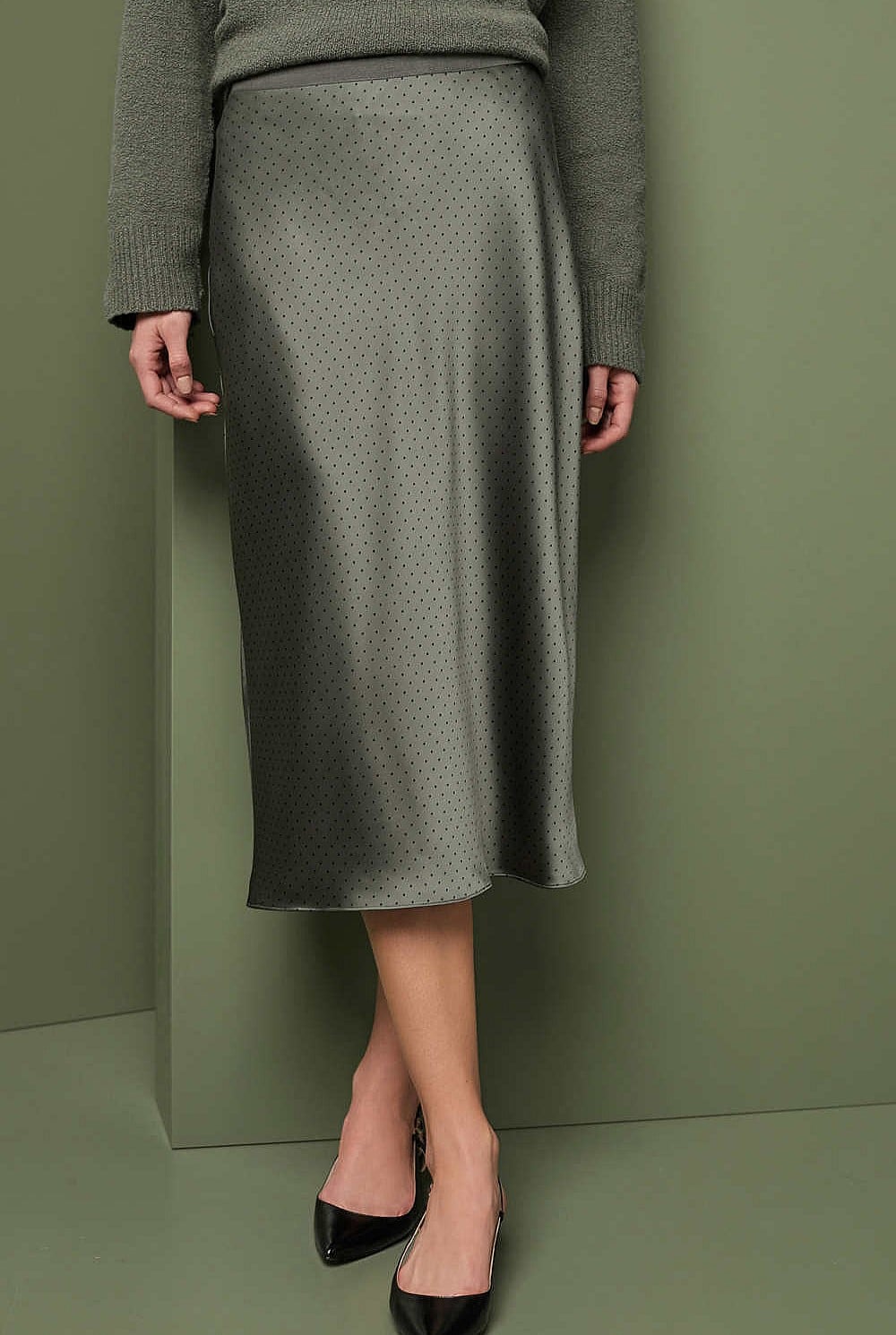 Print Slip Skirt