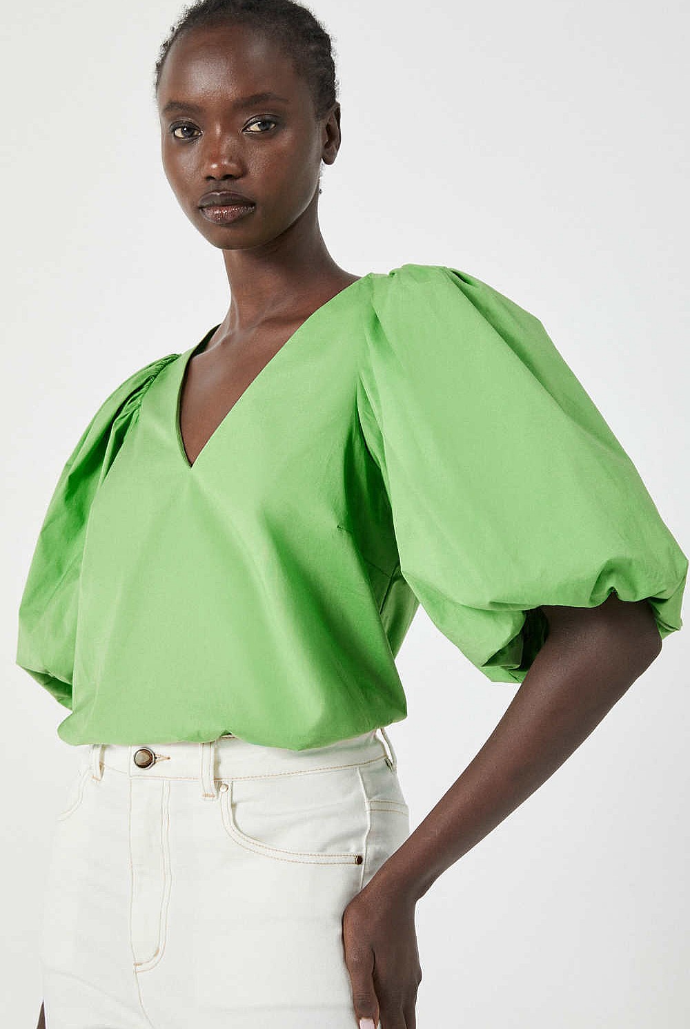 Balloon Sleeve Blouse