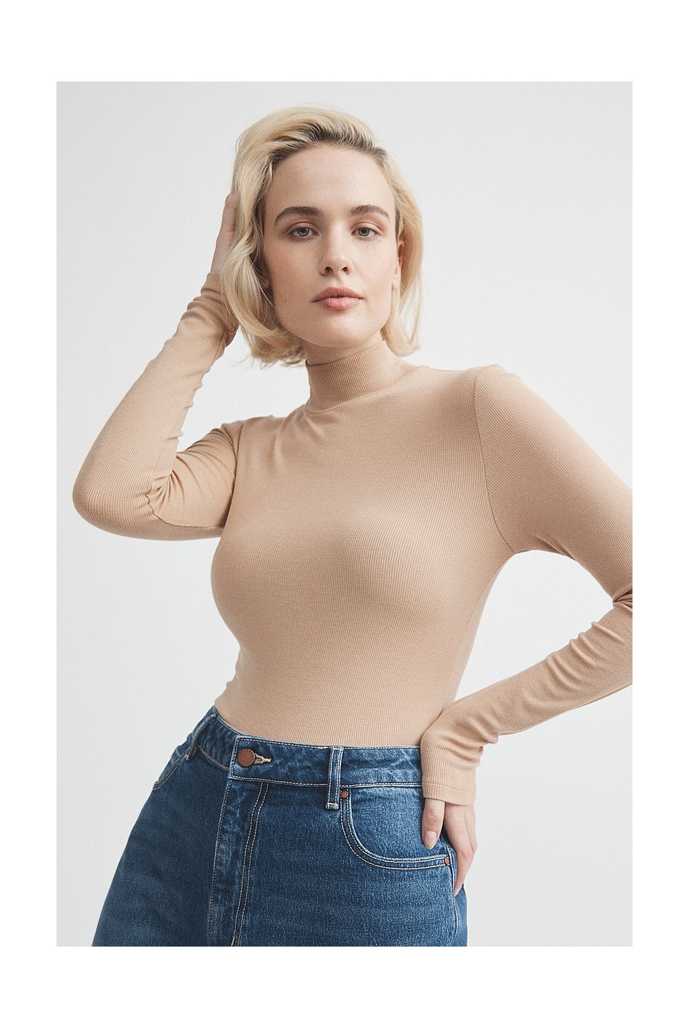 Rib Turtle Neck