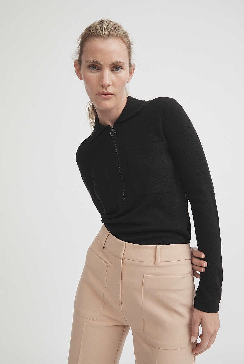 Long Sleeve Utility Knit