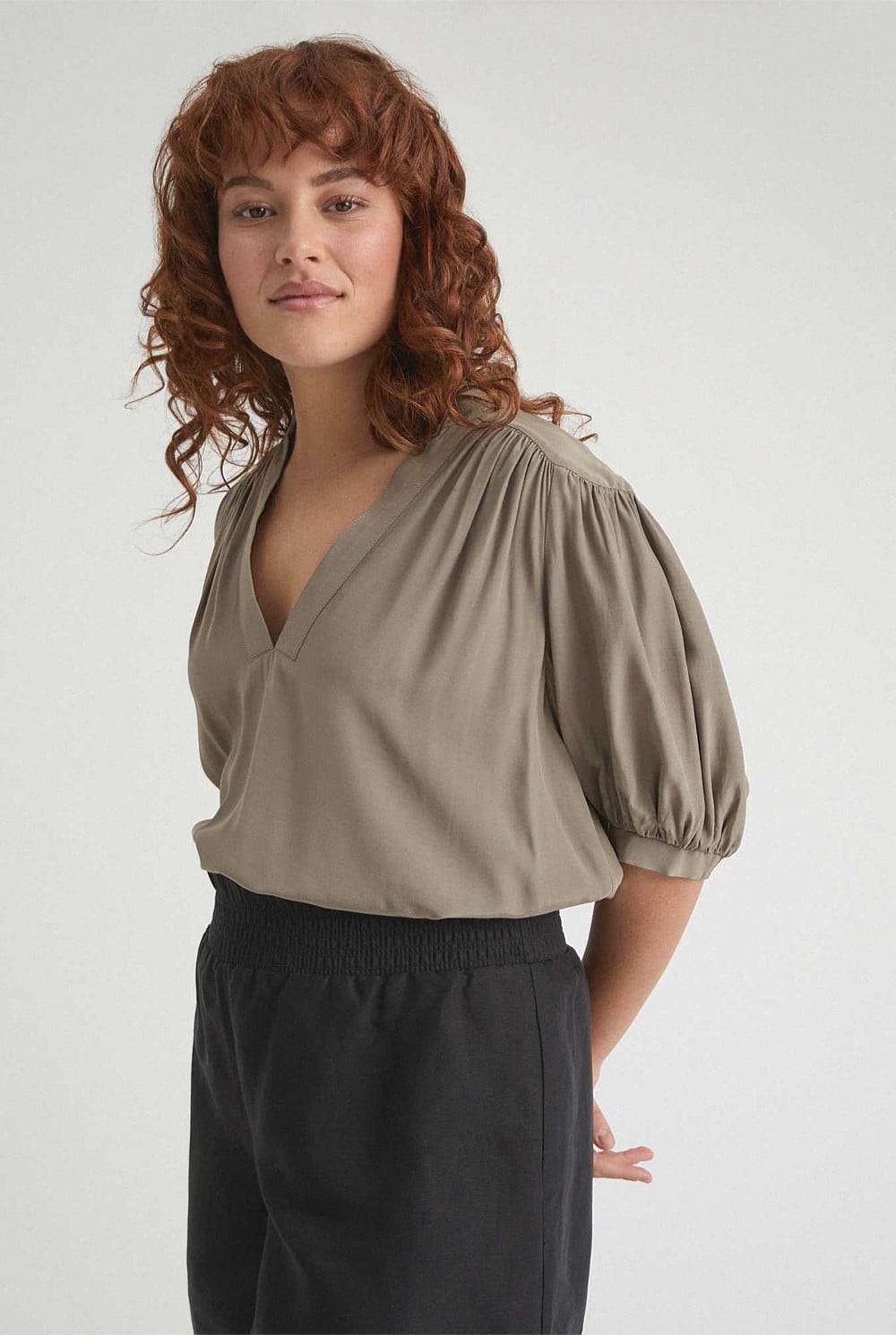 Yoke Shoulder Blouse
