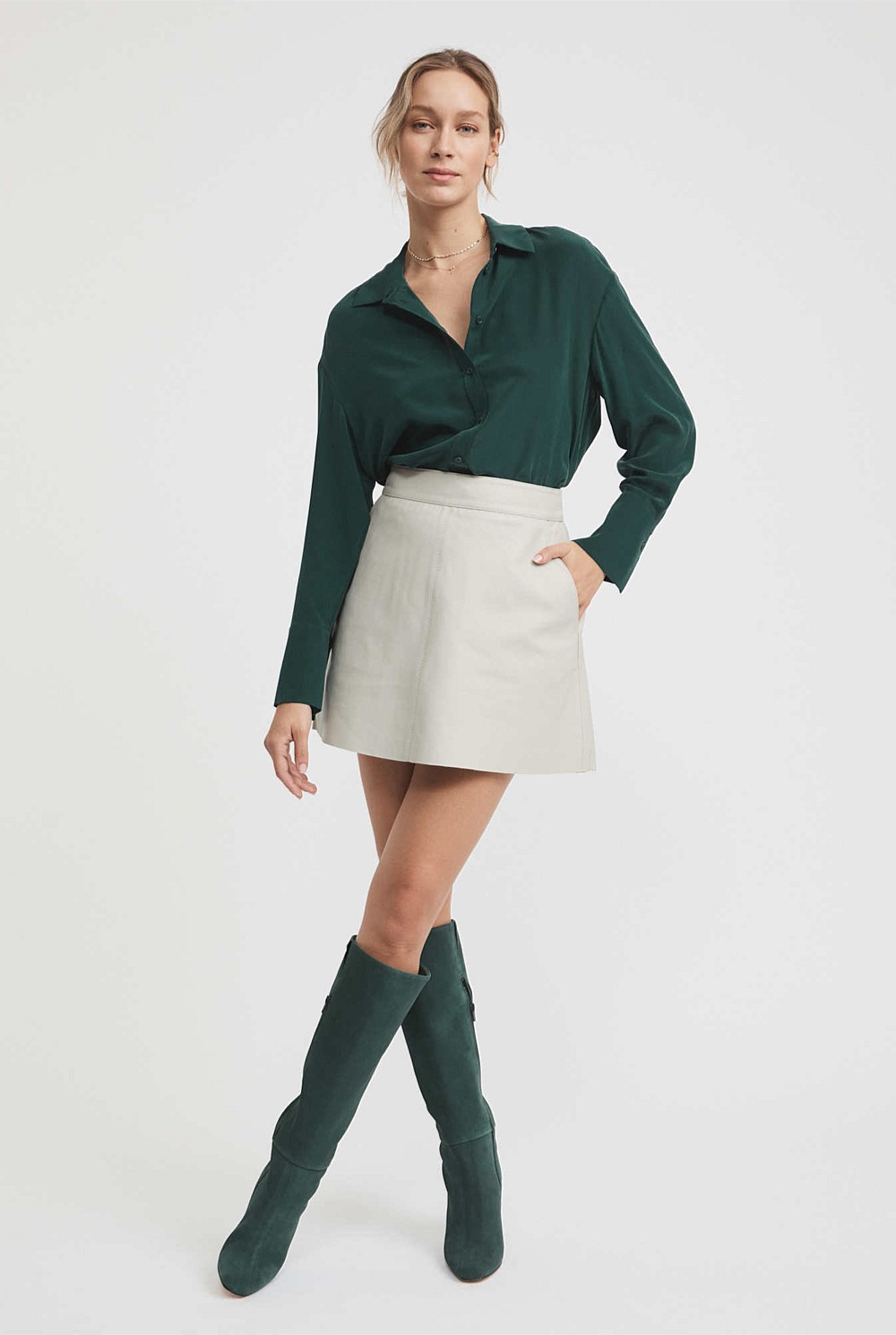 Leather Mini Skirt