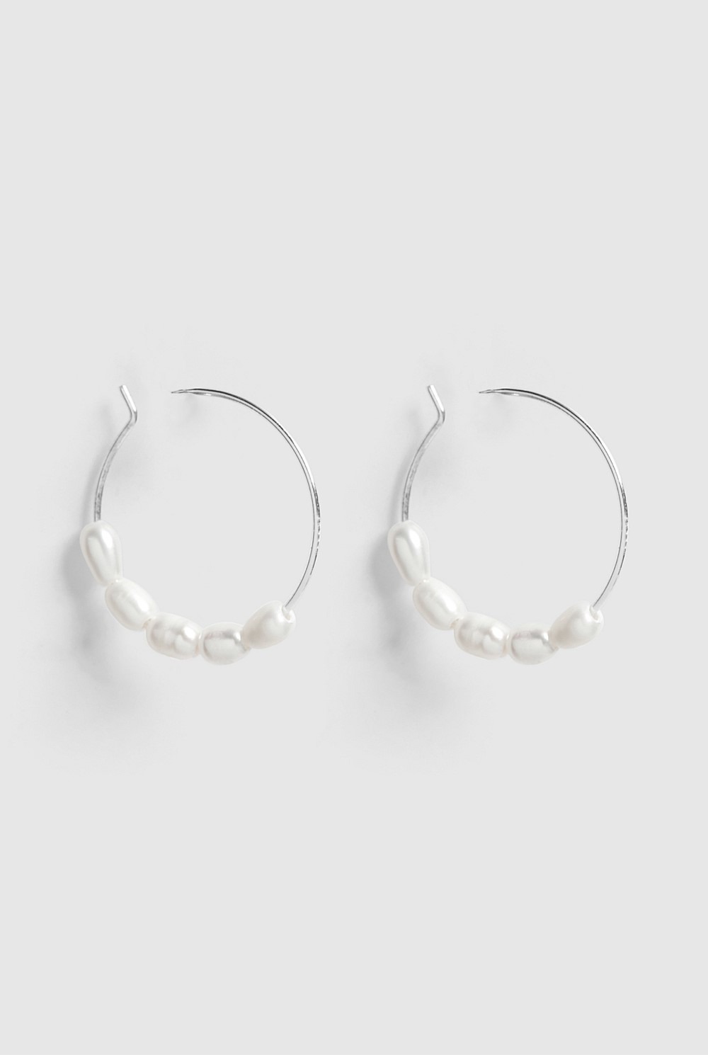 Mini Pearl Hoops