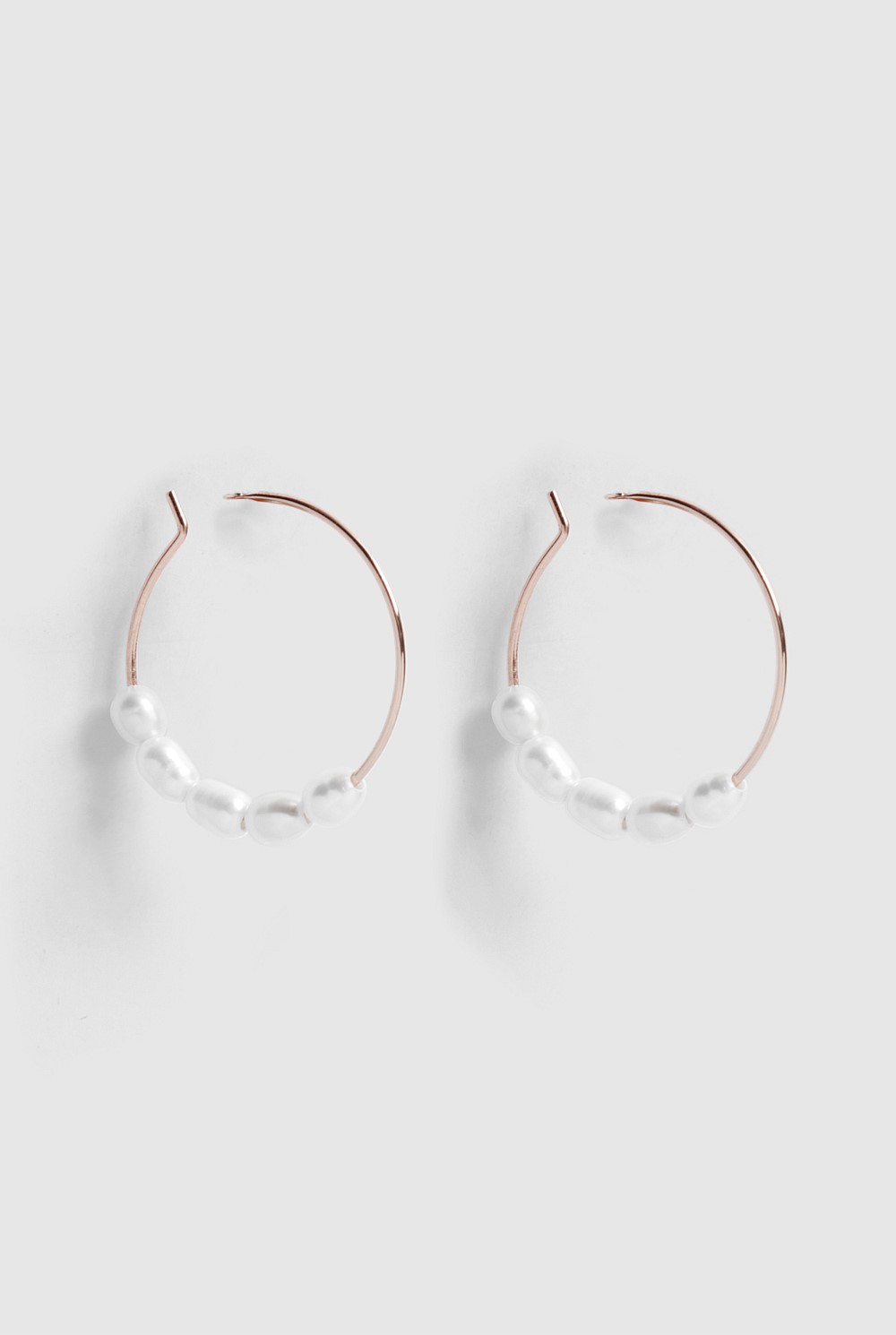 Mini Pearl Hoops