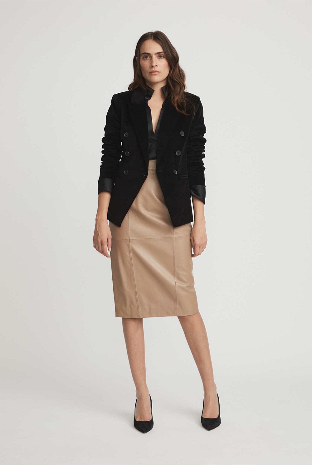 Leather Pencil Skirt