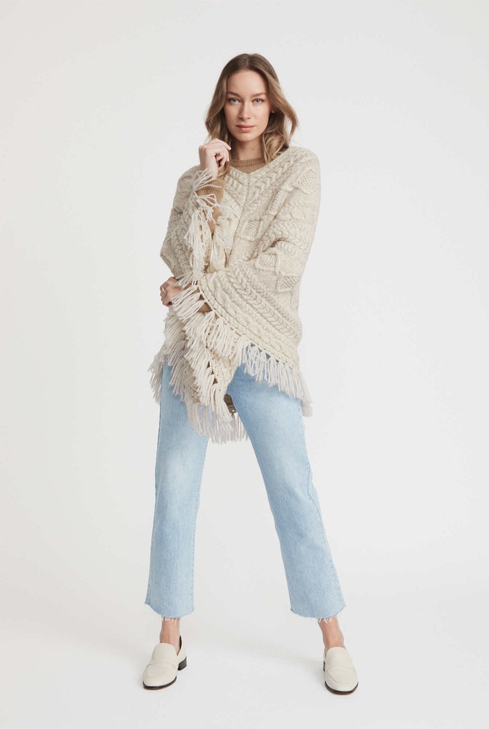 Luxe Cable Poncho