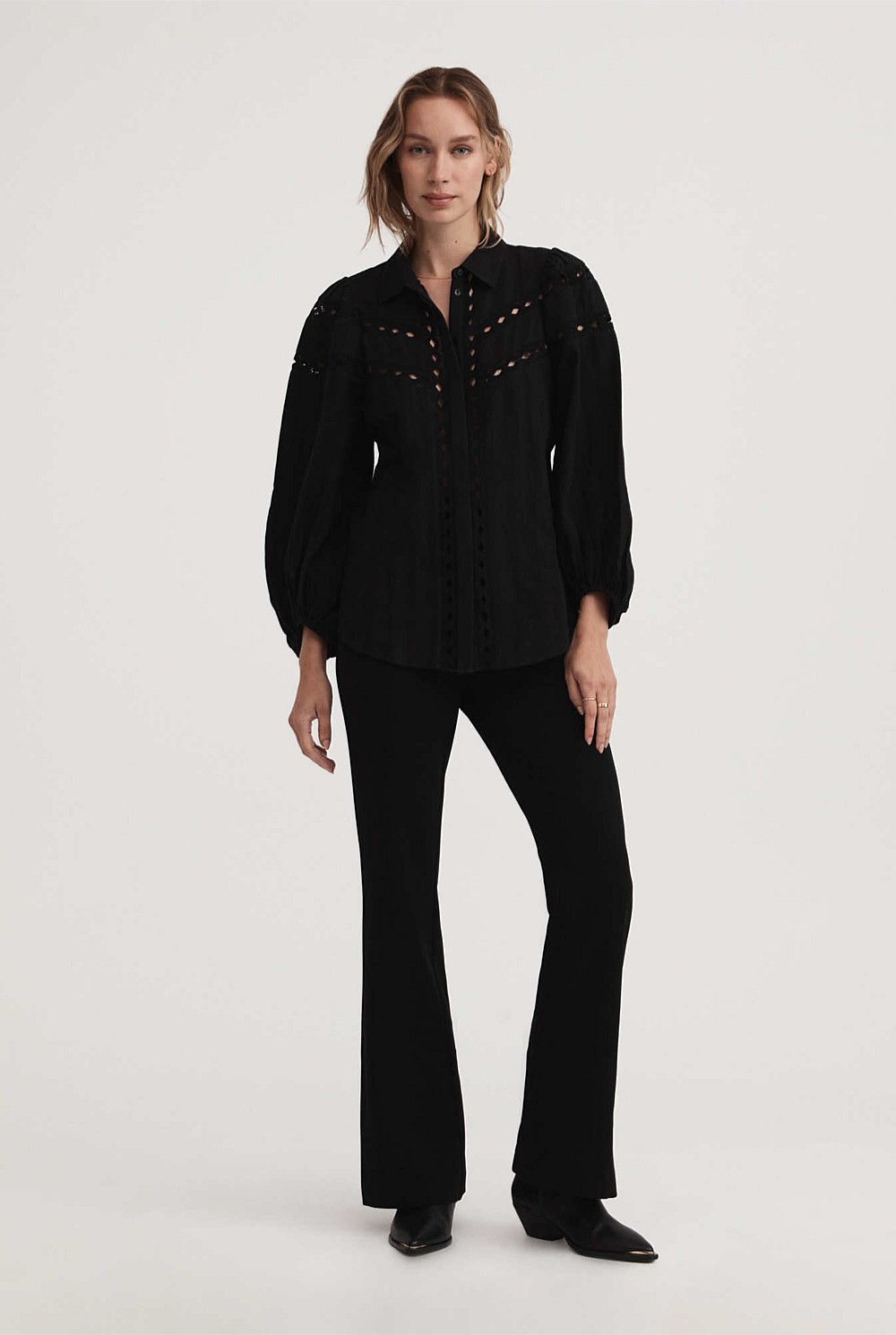 Lace Trim Blouse