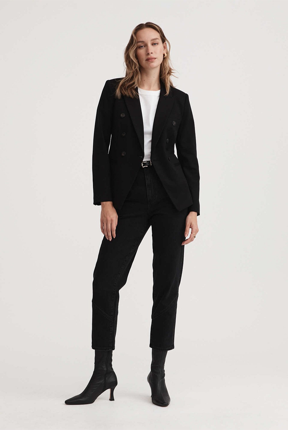 Ponte Double Breasted Blazer