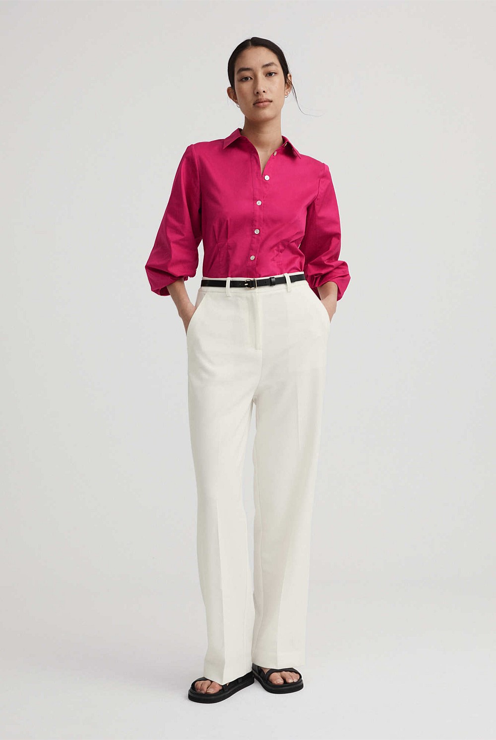 Cotton Sateen Blouse
