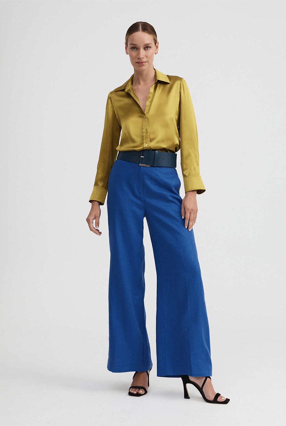 Linen Wide Leg Trouser