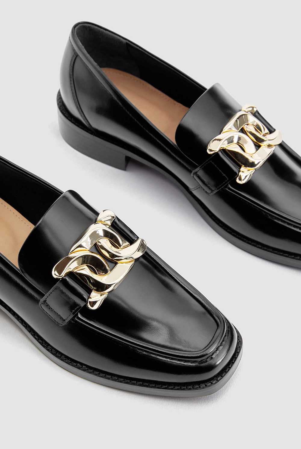 Embellished Penny Leather Loafer