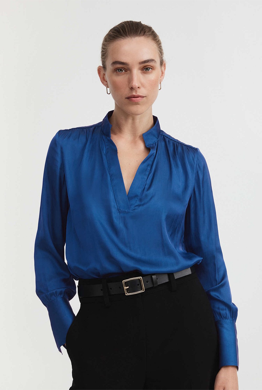 Modern Cuff Blouse