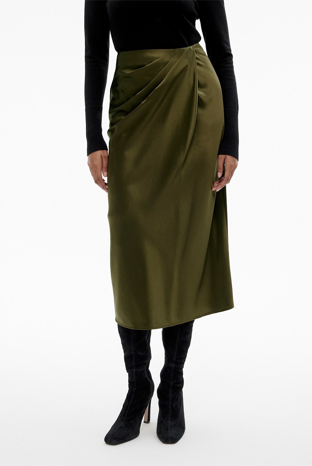 Acetate Drape Skirt