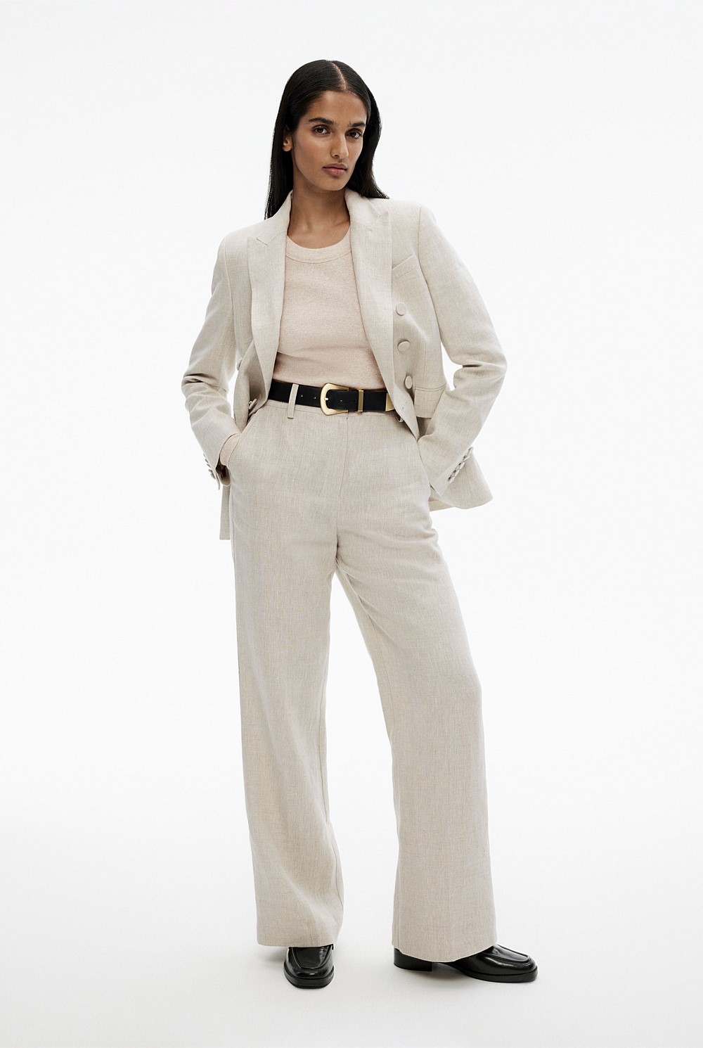 Yarn Dye Linen Trouser