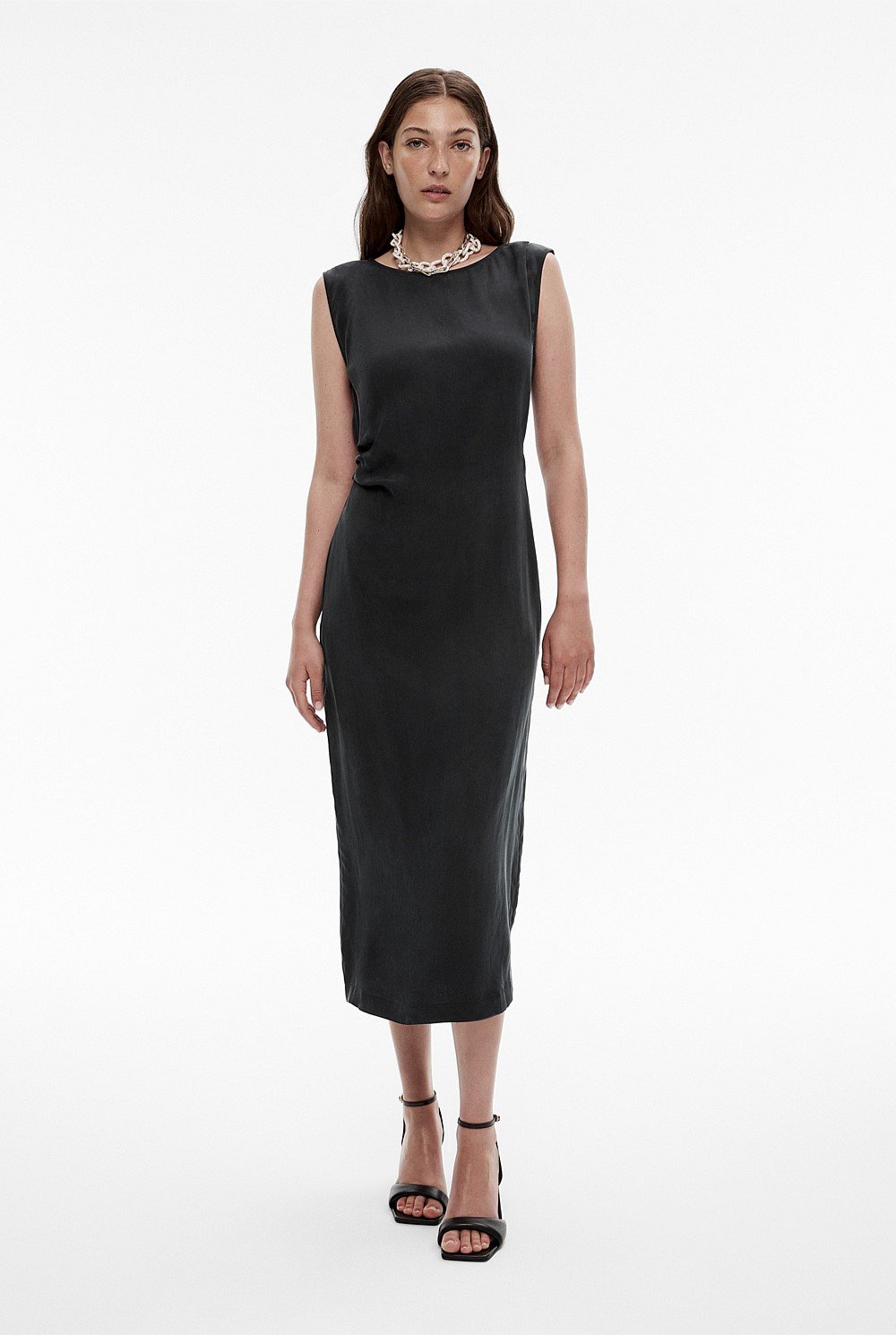 Cupro Sheath Dress