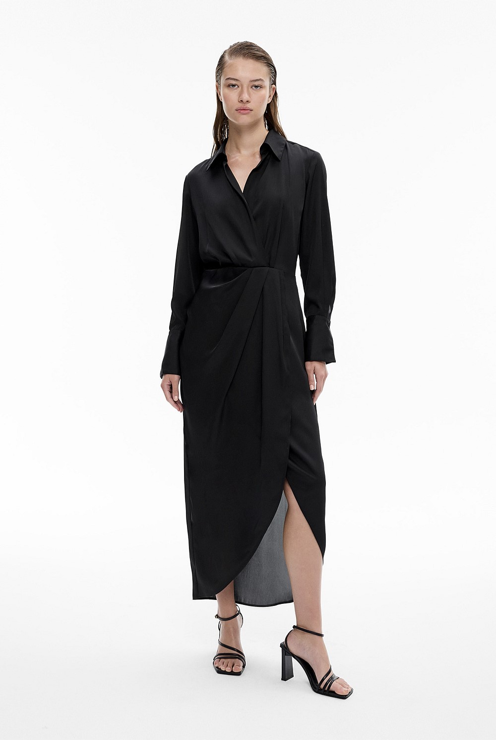 Asymmetric Wrap Dress