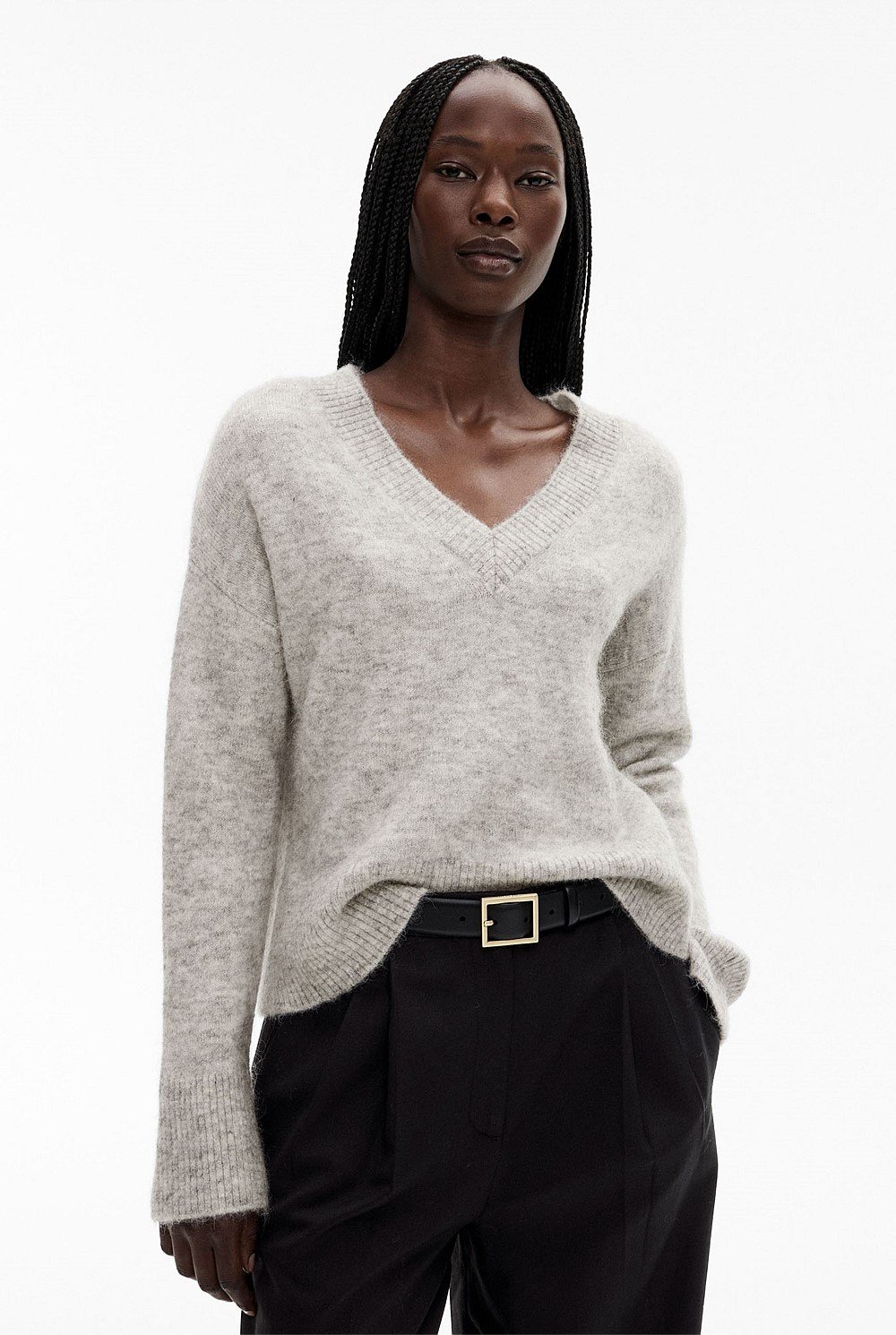 Tactile V Neck Knit