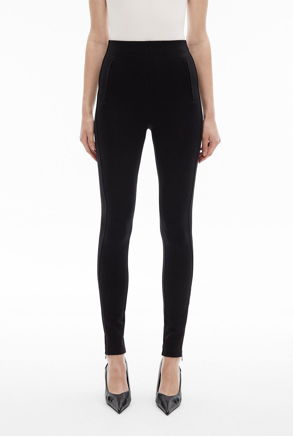 Zip Ponte Legging