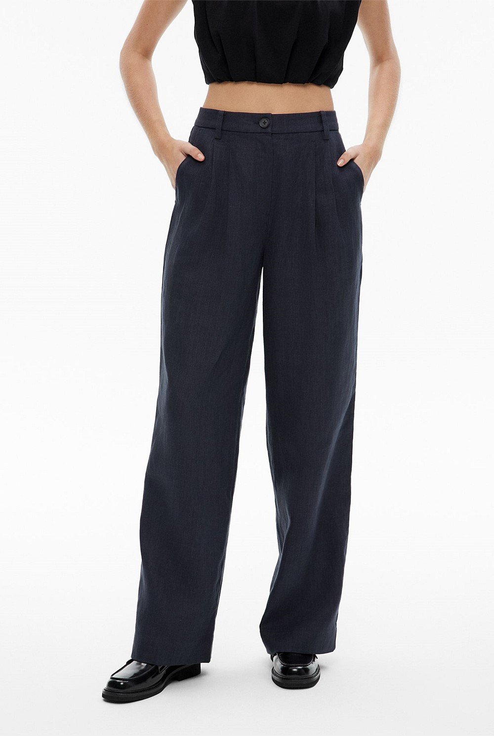 Linen Pleat Pant