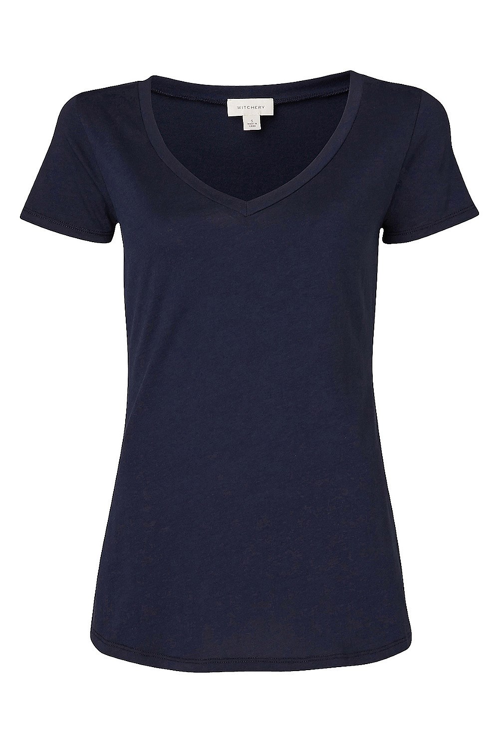 Cotton Basic V Neck Tee