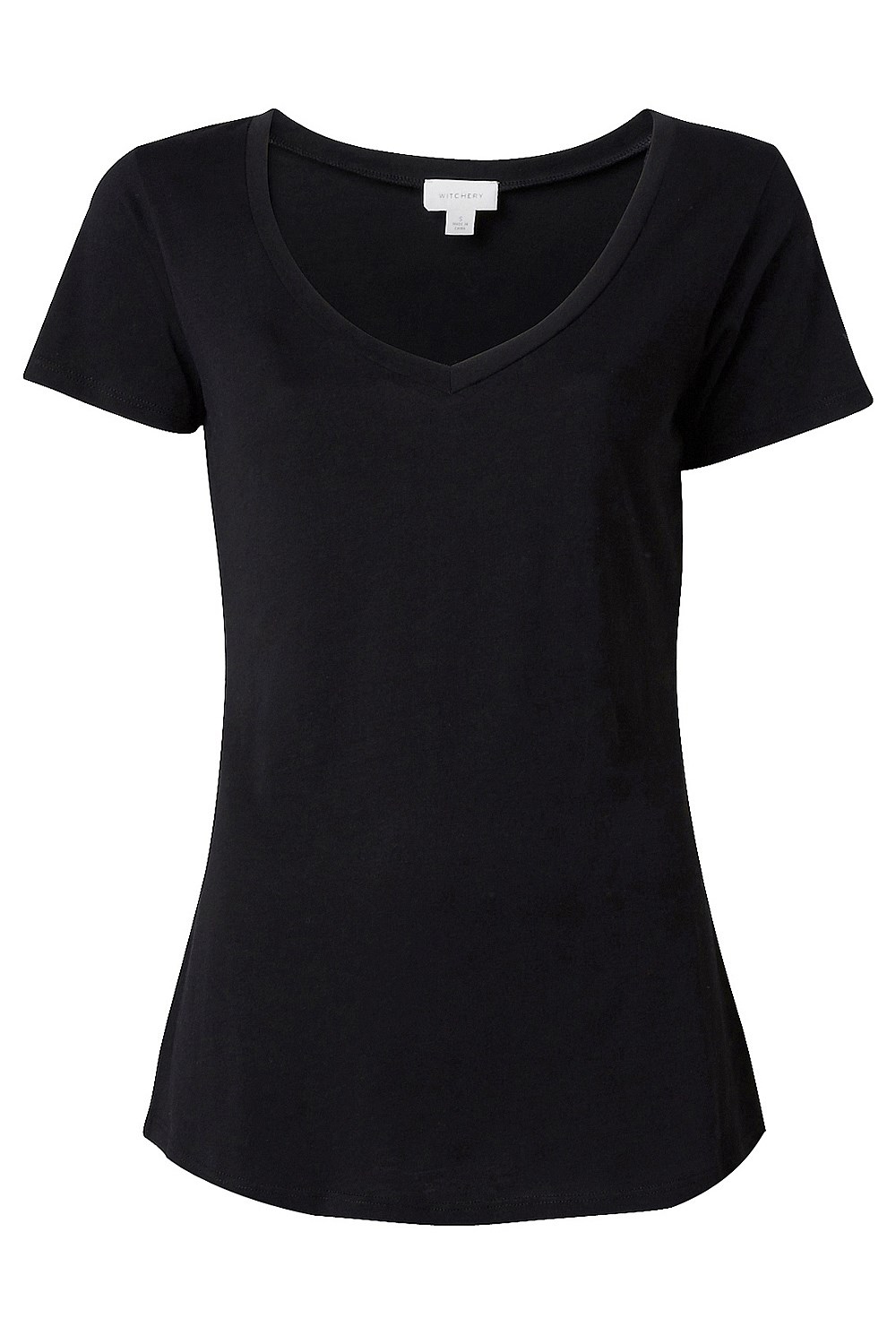Cotton Basic V Neck Tee