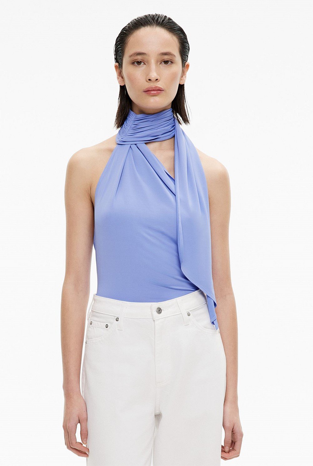 Jersey Scarf Top