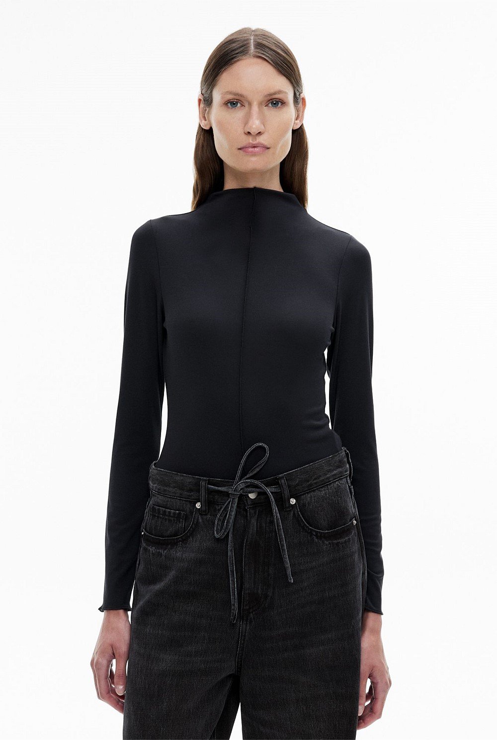 Hi Neck Jersey Top
